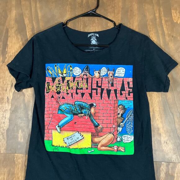 Vintage Death Row Records Womens Shirt Black Snoop Dogg Doggy Style Small - Picture 2 of 11